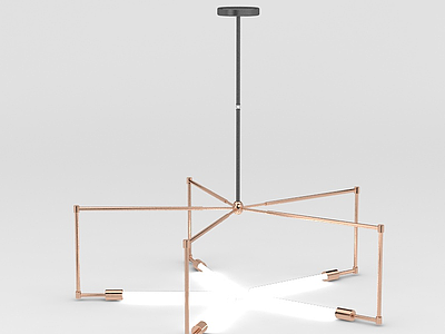 3d现代创意简约吊灯免费模型