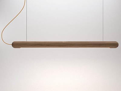 现代创意实木灯管吊灯模型3d模型