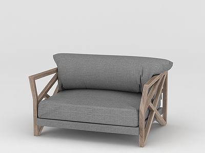 3d日式沙发椅模型