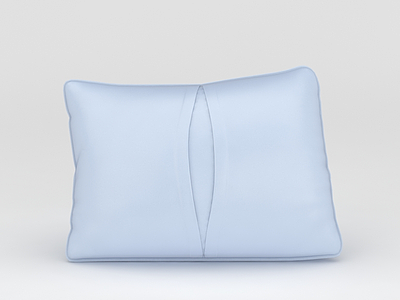 3d现代简约浅蓝色枕头模型