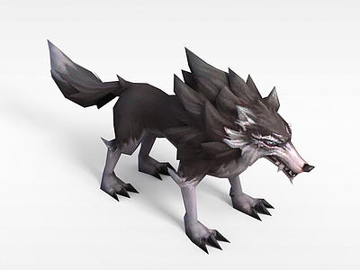 3d召唤师联盟游戏角色狼模型