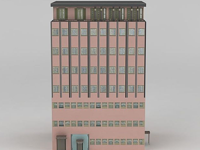 精品室外建筑高楼3d模型