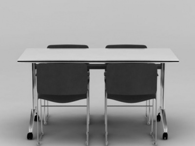 员工食堂桌椅模型3d模型