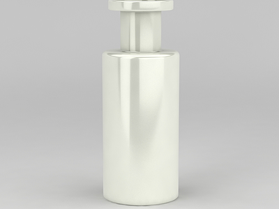 3d现代白色瓶子模型