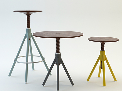 北欧时尚创意小桌几模型3d模型