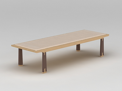 3d中式实木桌子案几免费模型