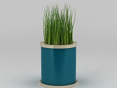 时尚迷你绿植盆栽模型3d模型