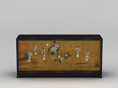 中式古典柜子模型3d模型