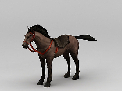 游戏赤壁游戏动漫角色战马模型3d模型