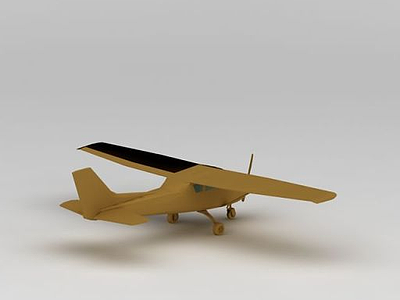 小型飞机3d模型