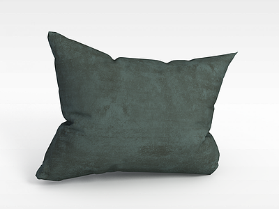 豆绿色沙发靠枕模型3d模型