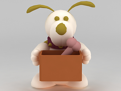 3d儿童玩具玩偶小兔子免费模型