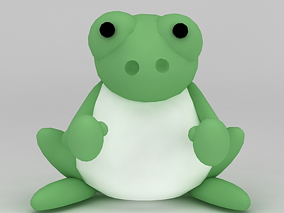儿童玩具玩偶青蛙模型3d模型