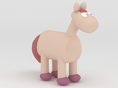 玩偶儿童玩具马模型3d模型