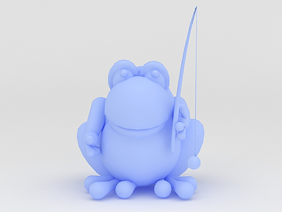 玩偶儿童玩具青蛙模型3d模型