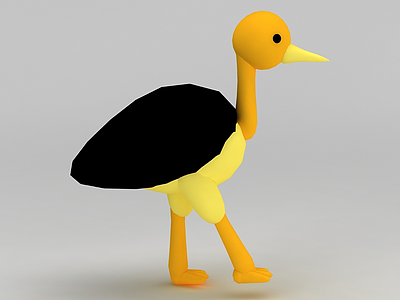 儿童玩具玩偶小鸟模型3d模型