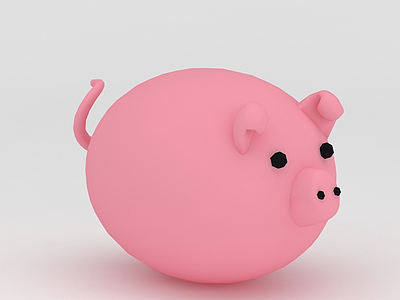 玩偶儿童玩具小猪模型3d模型
