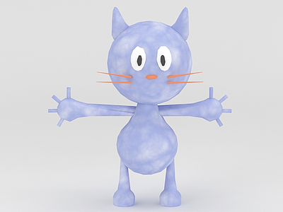 3d<font class='myIsRed'>玩偶</font>儿童玩具小猫免费模型