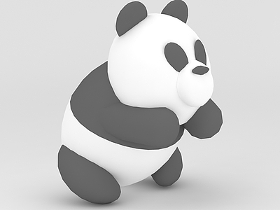 玩偶儿童玩具熊猫模型3d模型
