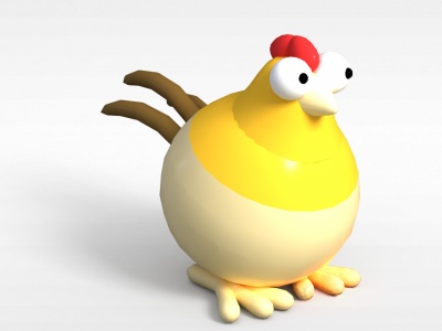 玩偶儿童玩具公鸡模型3d模型