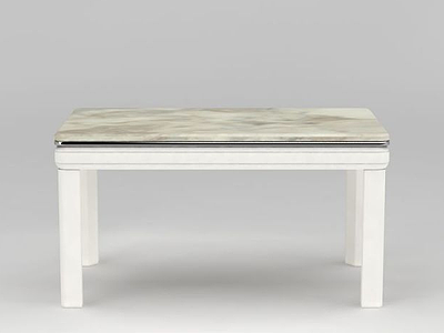 简约大理石餐桌模型3d模型