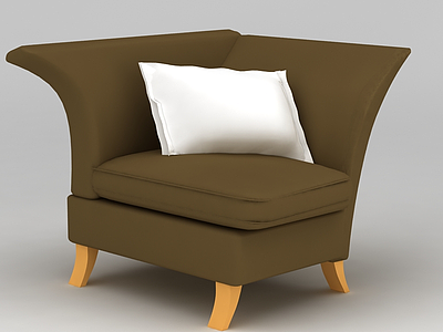 3d欧式转角布艺沙发免费模型