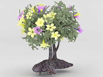 3d植物<font class='myIsRed'>花树</font>模型