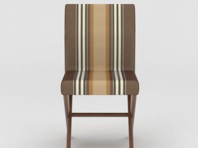 现代条纹餐椅模型3d模型