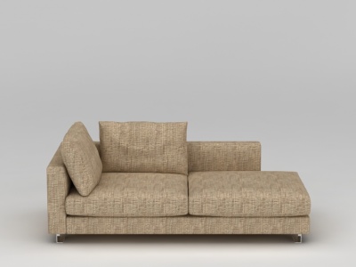 3d现代布艺双人沙发免费模型