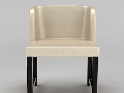 欧式米色餐椅模型3d模型