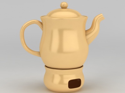 3d现代陶瓷茶壶茶罐免费模型