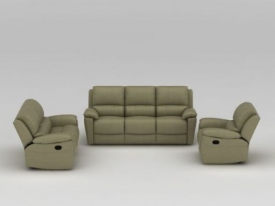 3d现代布艺组合沙发模型