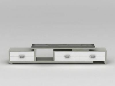 现代客厅电视柜模型3d模型