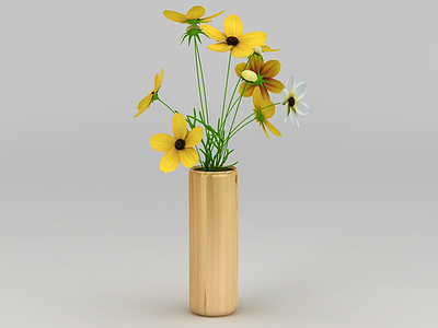 现代陶瓷花瓶模型3d模型
