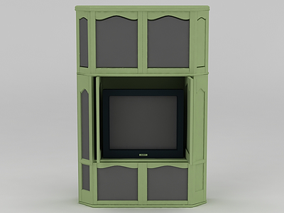 3d欧式电视柜模型