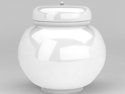 中式陶瓷罐子坛子模型3d模型