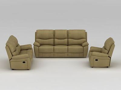 现代客厅布艺组合沙发模型3d模型
