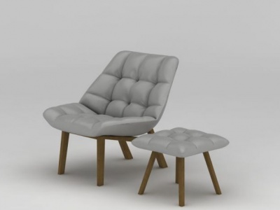 北欧单人沙发模型3d模型