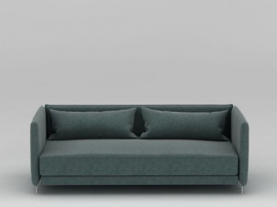 3d现代布艺长沙发模型