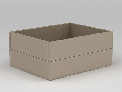 3d现代实木箱子盒子免费模型