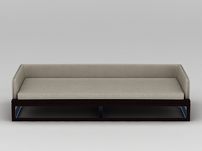 3d中式实木布艺沙发免费模型