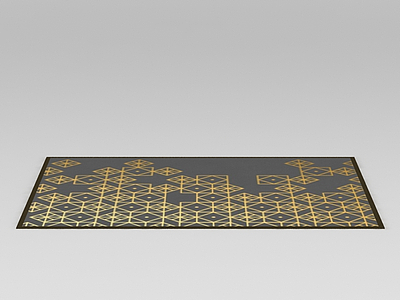 3d欧式印花地毯免费模型