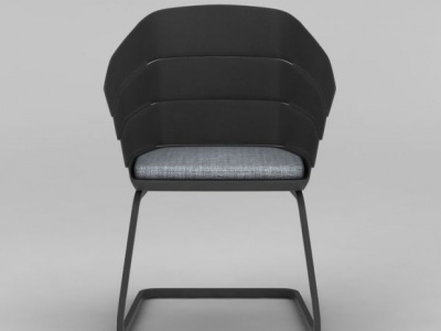 现代灰色椅子3d模型