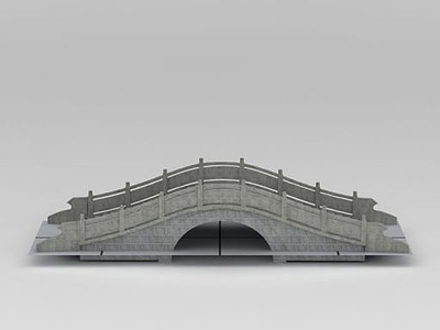 石拱桥模型3d模型