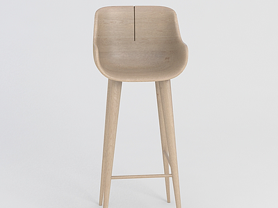 3d北欧伊姆斯木椅免费模型