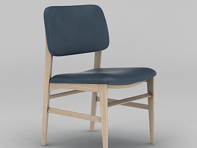 现代木椅模型3d模型