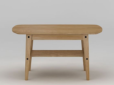 3d现代实木凳子模型