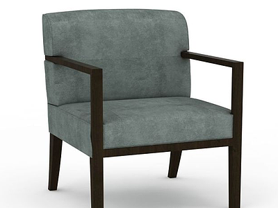 现代布艺扶手椅模型3d模型