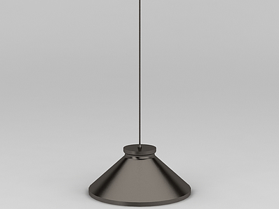 3d时尚黑色金属吊灯免费模型