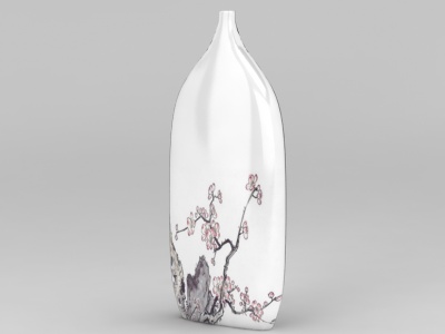 中式陶瓷花瓶模型3d模型